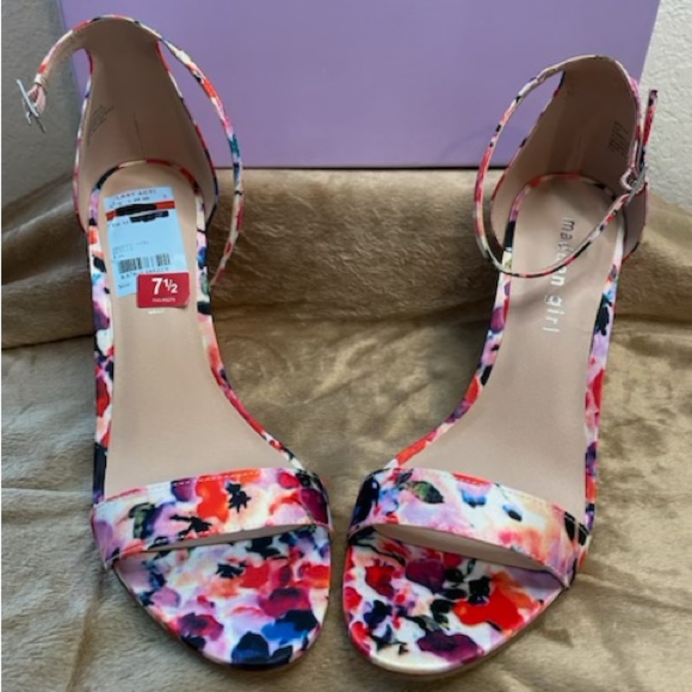 Madden Girl Beella Floral Mul Heels